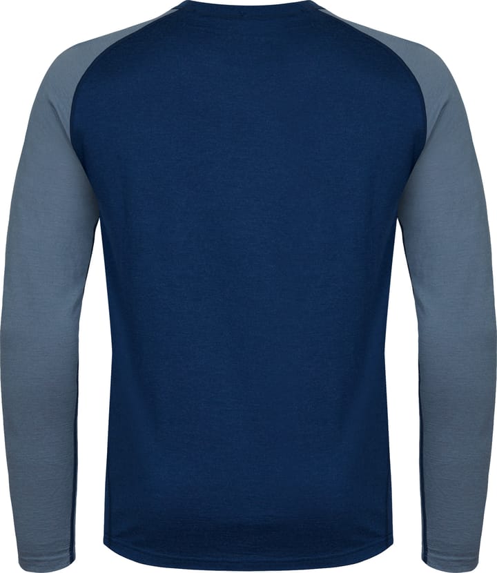 Hellner Men's Wool Warm Base Layer Long Sleeve Dress Blue/Flint Stone Hellner