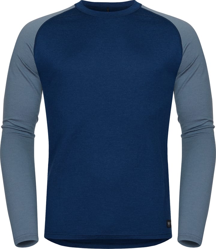 Hellner Men's Wool Warm Base Layer Long Sleeve Dress Blue/Flint Stone Hellner