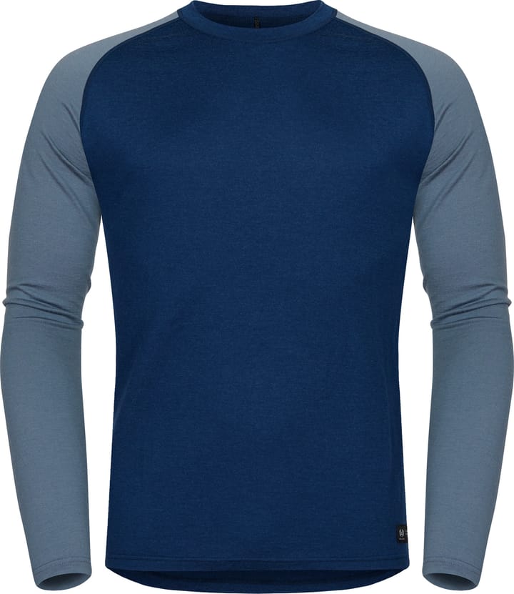 Hellner Men's Wool Warm Base Layer Long Sleeve Dress Blue/Flint Stone Hellner