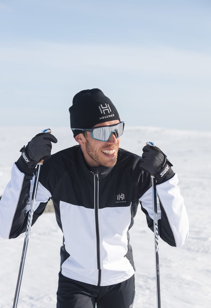 Men's Suola XC Ski Jacket Black/White Hellner
