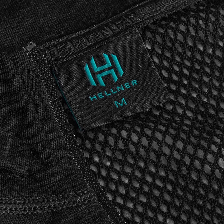 Hellner Men's Wool Tech Base Layer Long Sleeve  Black Beauty Hellner