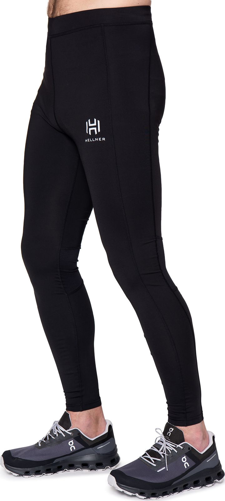 Hellner Mustavaara Running Tights Men Jet Black Hellner