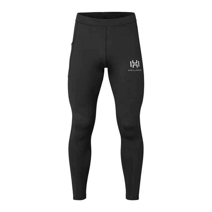 Hellner Mustavaara Running Tights Men Jet Black Hellner