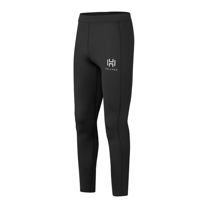 Hellner Mustavaara Running Tights Men Jet Black Hellner