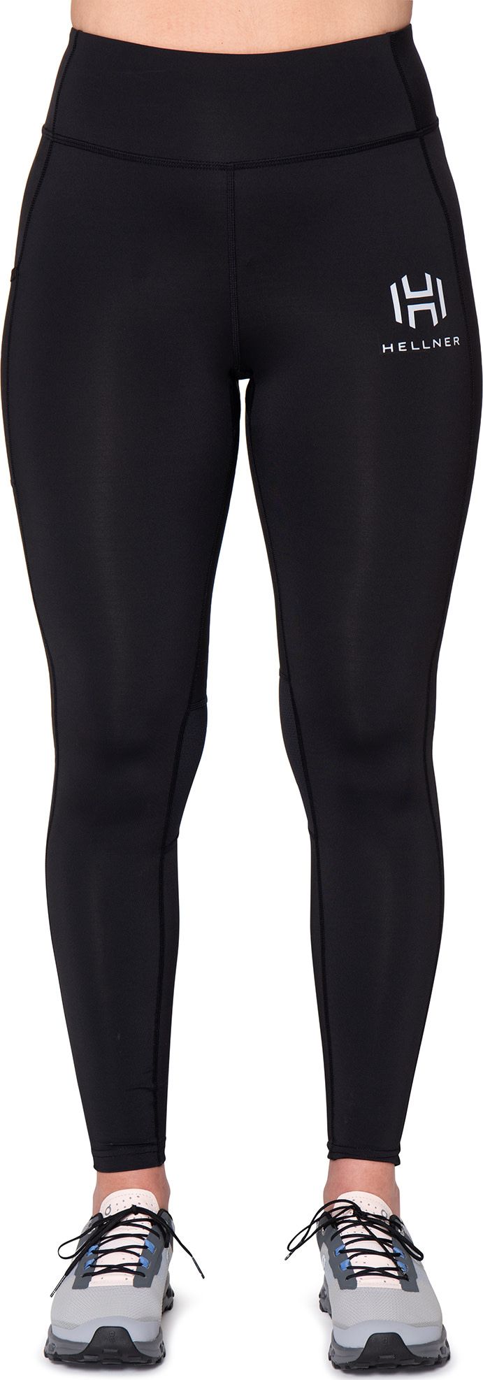 Mustavaara Running Tights Women Jet Black Hellner