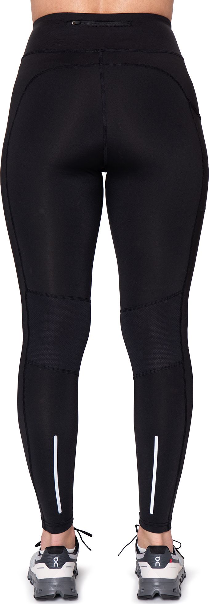 Mustavaara Running Tights Women Jet Black Hellner