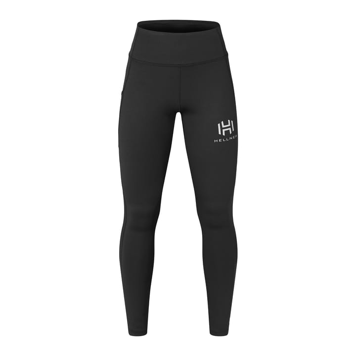 Hellner Mustavaara Running Tights Women Jet Black Hellner