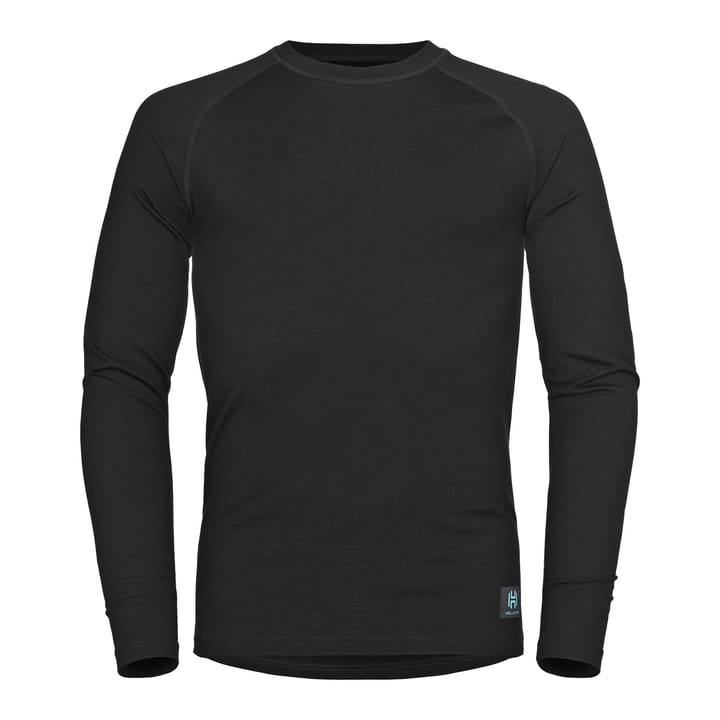 Hellner Men's Wool Warm Base Layer Long Sleeve Black Beauty Hellner