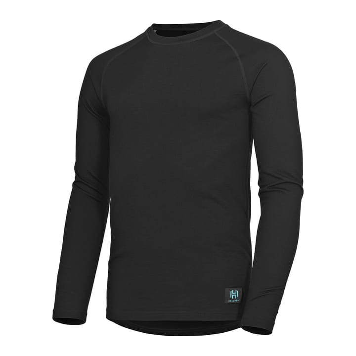 Hellner Men's Wool Warm Base Layer Long Sleeve Black Beauty Hellner