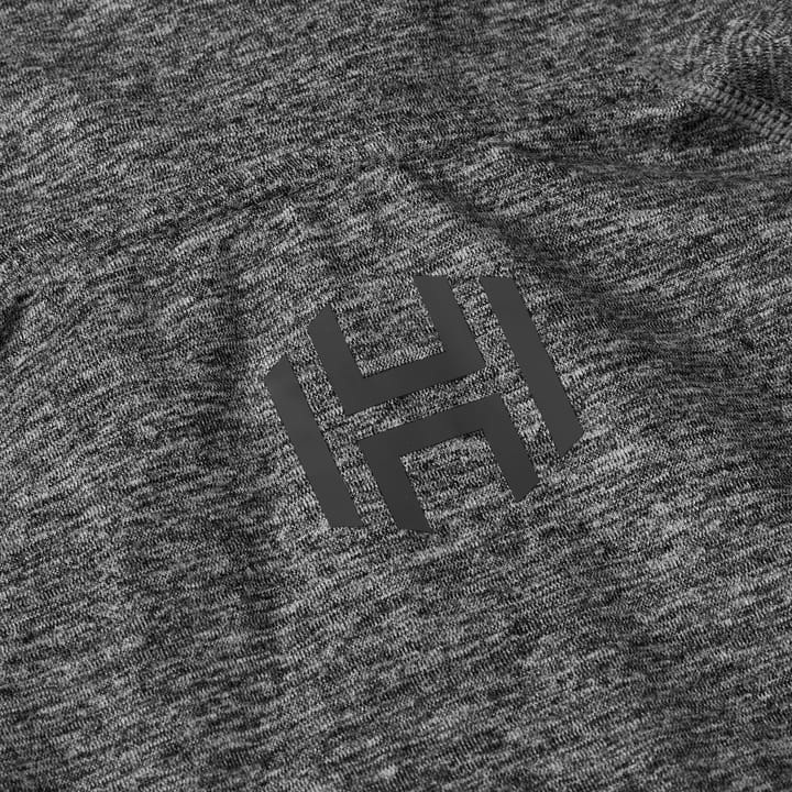 Hellner Men's Nunis Halfzip Long Sleeve Tee  Black Beauty Melange Hellner