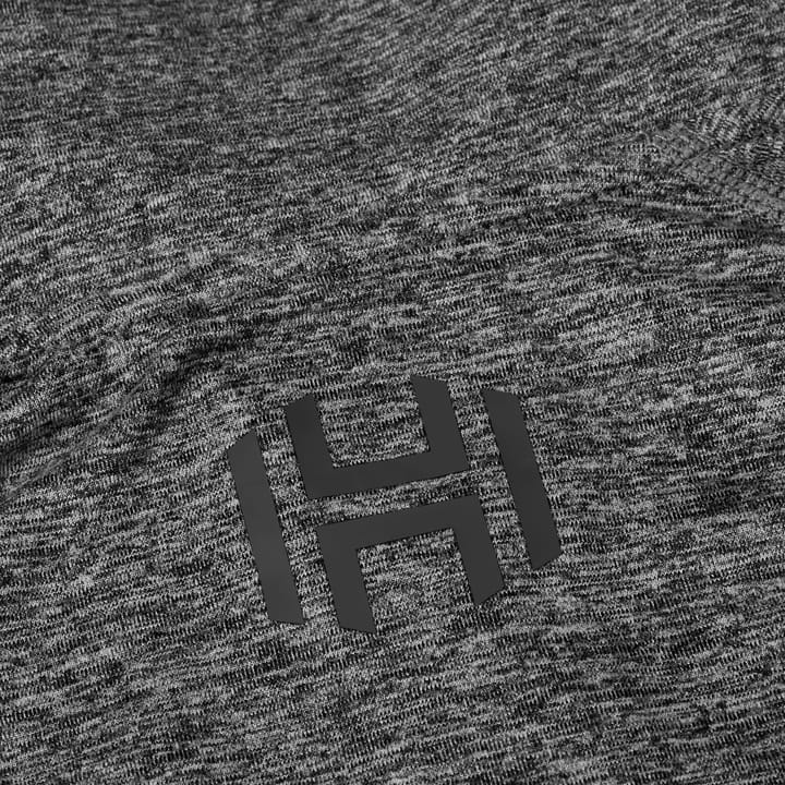 Hellner Women's Nunis Halfzip Long Sleeve Tee Black Beauty Melange Hellner