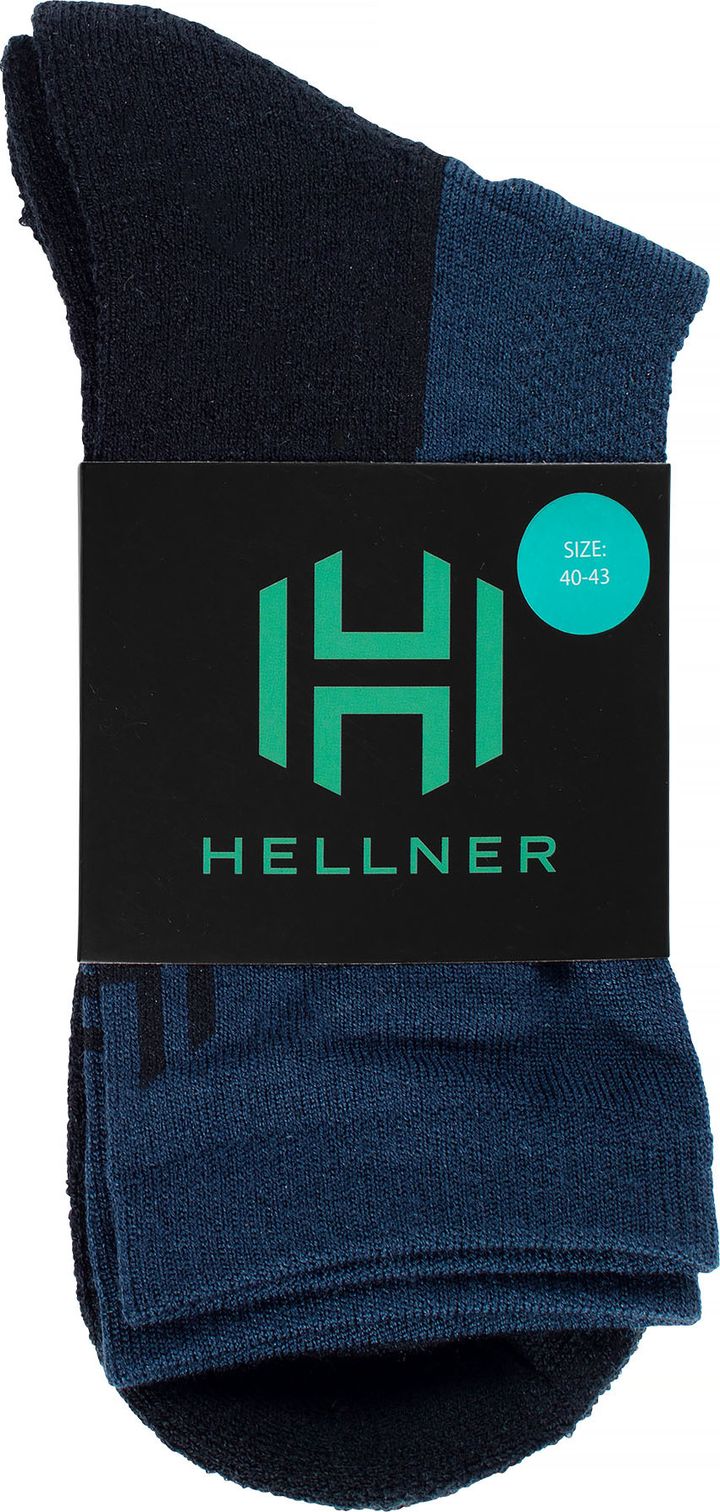 Hellner Running Mid Comfort Sock Dress Blue Hellner
