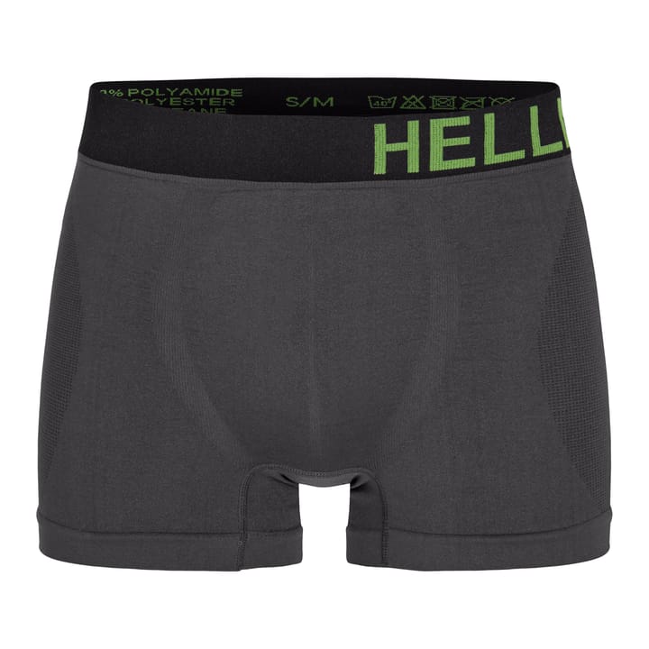 Hellner Men's Svierkku Seamless Boxer Grey/Black Hellner