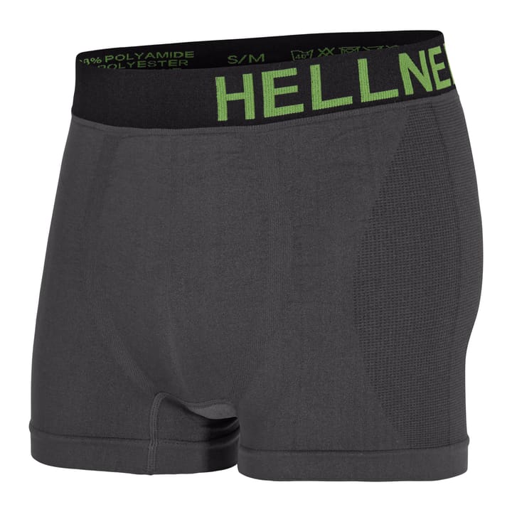 Hellner Men's Svierkku Seamless Boxer Grey/Black Hellner