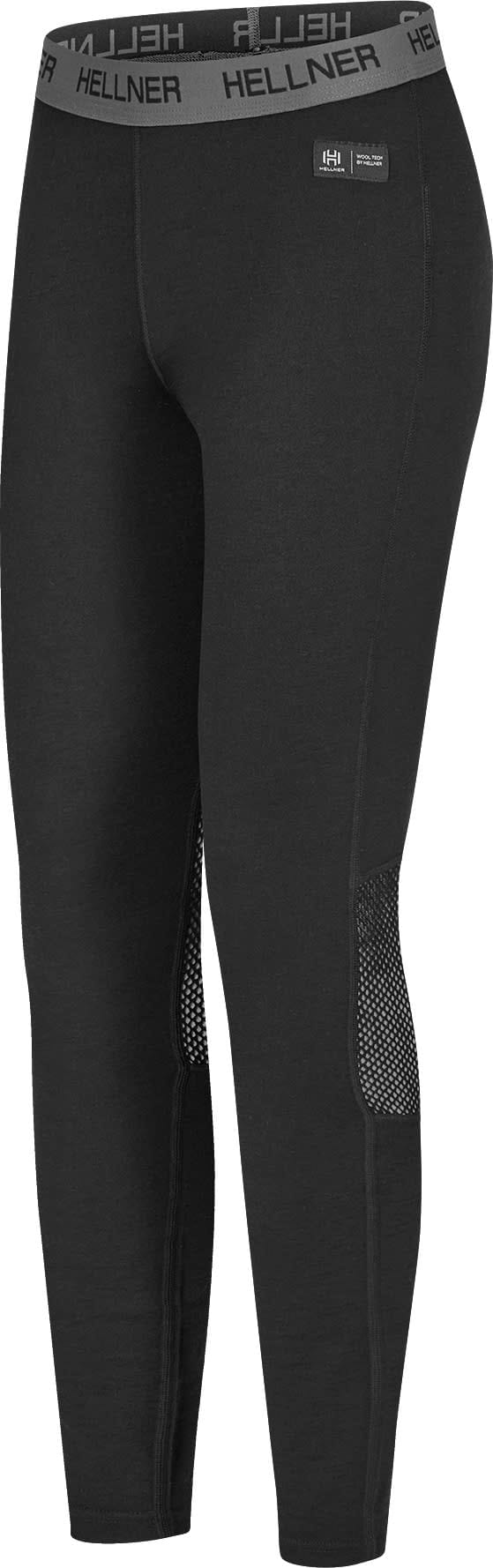 Hellner Women's Wool Tech Base Layer Pant Black Beauty Hellner