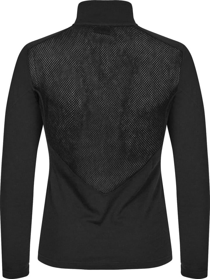 Women's Wool Tech Base Layer Long Sleeve Black Beauty Hellner