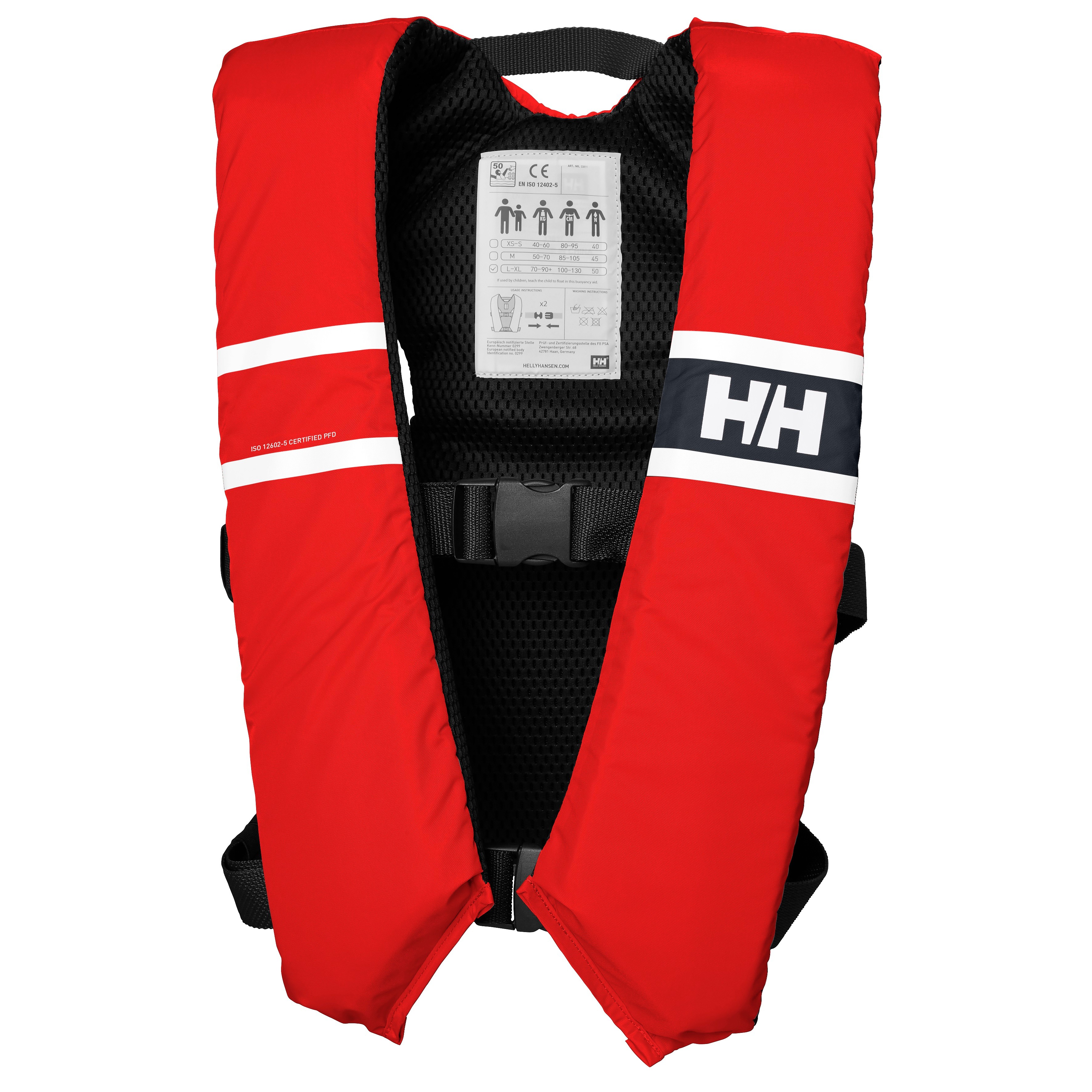 Helly Hansen Comfort Compact 50n Alert Red Flytvästar 70-90 kg