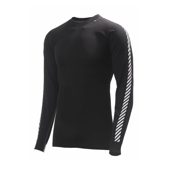 Helly Hansen Men's HH Lifa Stripe Long-Sleeve Crew Base Layer Black Helly Hansen
