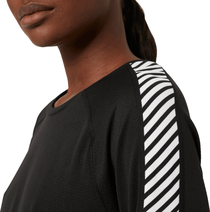 Helly Hansen Women's LIFA Active Stripe Crew Base Layer Black Helly Hansen