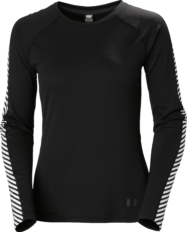 Helly Hansen Women's LIFA Active Stripe Crew Base Layer Black Helly Hansen