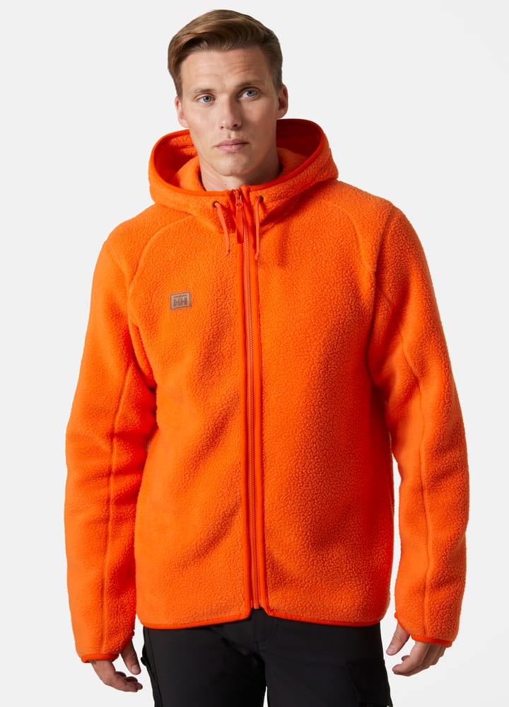 Helly Hansen Workwear Men's Heritage Pile Hoodie Dark Orange Helly Hansen Workwear