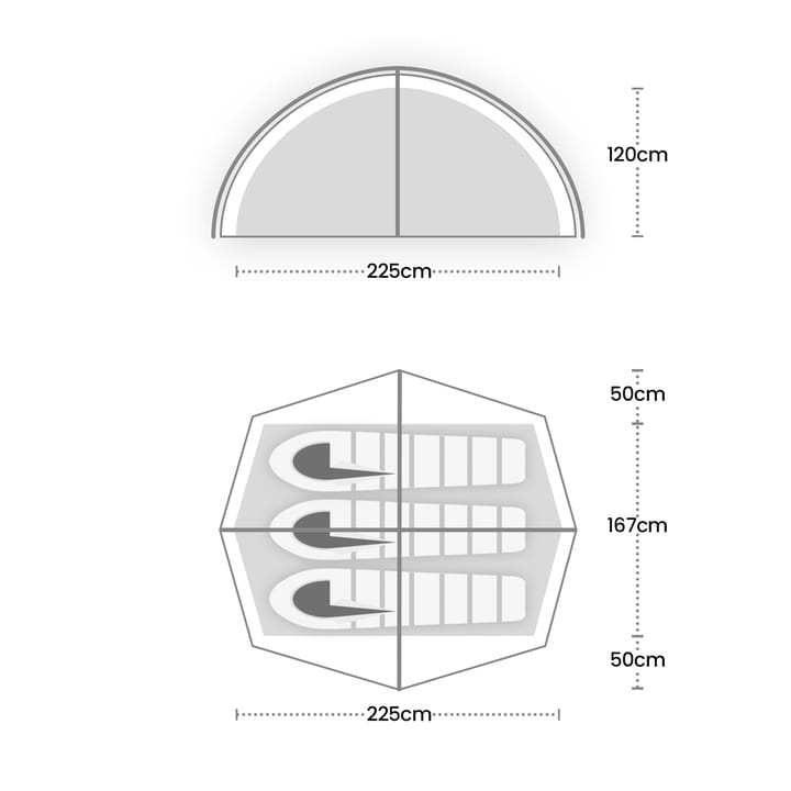 WildCountry Helm Compact 3 Green Wild Country