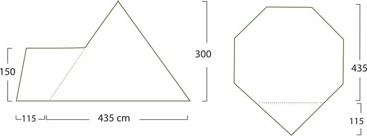 Helsport Varanger 8-10 Camp Outer Tent Incl. Pole Green Helsport