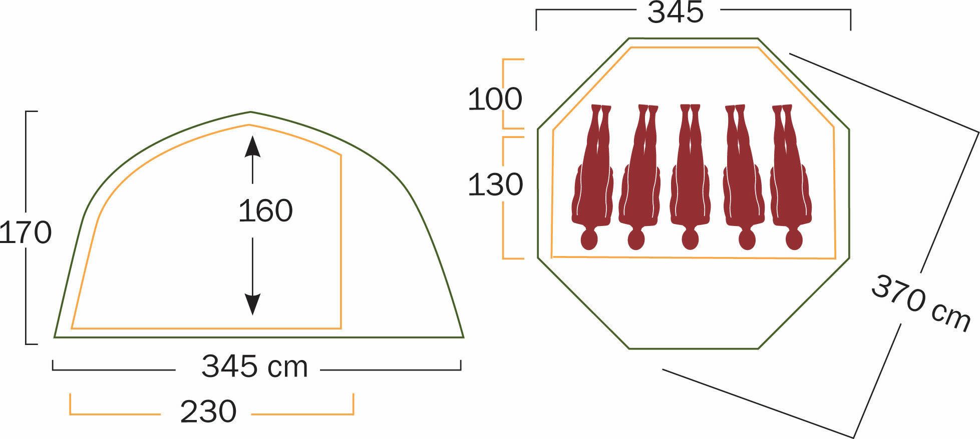 Helsport Varanger Dome 4-6 Outer Tent Incl. Pole Green | Buy