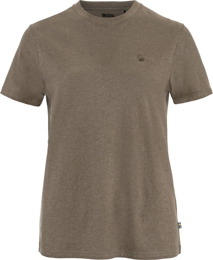 Fjällräven Hemp Blend T-Shirt W Suede Brown Fjällräven