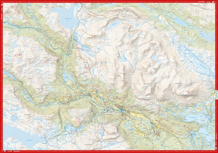 Calazo förlag Hemsedal 1:25 000 Alpine map Calazo förlag