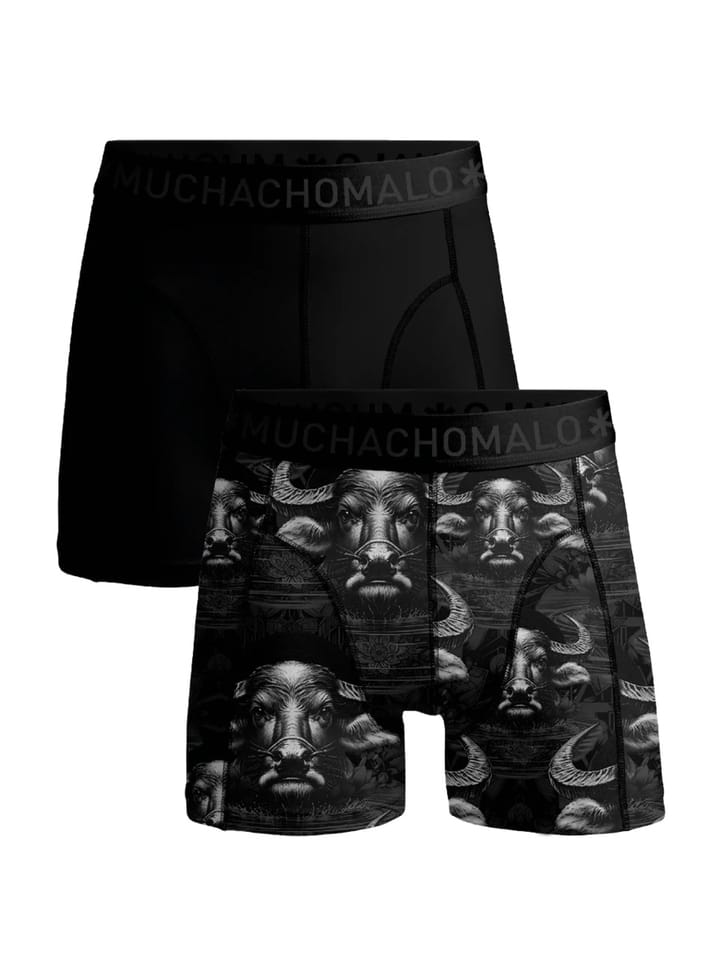 Muchachomalo 1010 Waterbuffalo 01 2pk Boxer Pr/Sol Cm Black/grey Muchachomalo