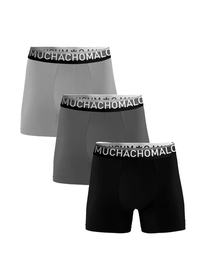 Muchachomalo 1132 COTTON BOXER 3PK Grey/antracite/black Muchachomalo