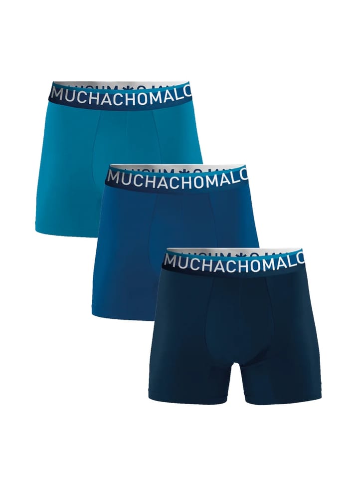 Muchachomalo 1132 COTTON BOXER 3PK Navy/blue/cobalto Muchachomalo