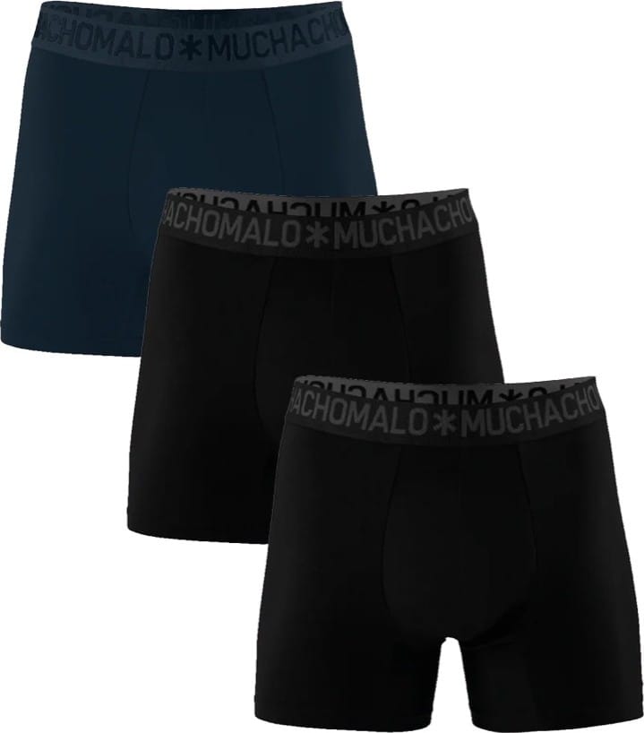 Muchachomalo 1132 3pk Cotton Boxer 79 Black/blue Muchachomalo
