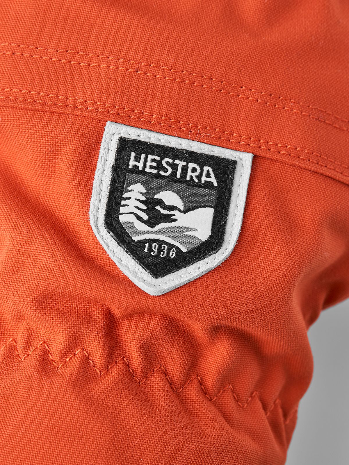 Hestra Army Leather Heli Ski Brick Red