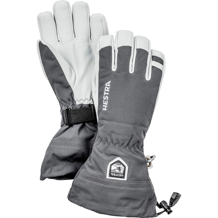 Hestra Army Leather Heli Ski 5-finger Grey Hestra