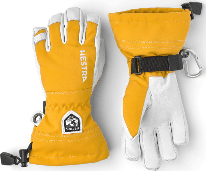 Hestra Juniors' Army Leather Heli Ski Senap Hestra