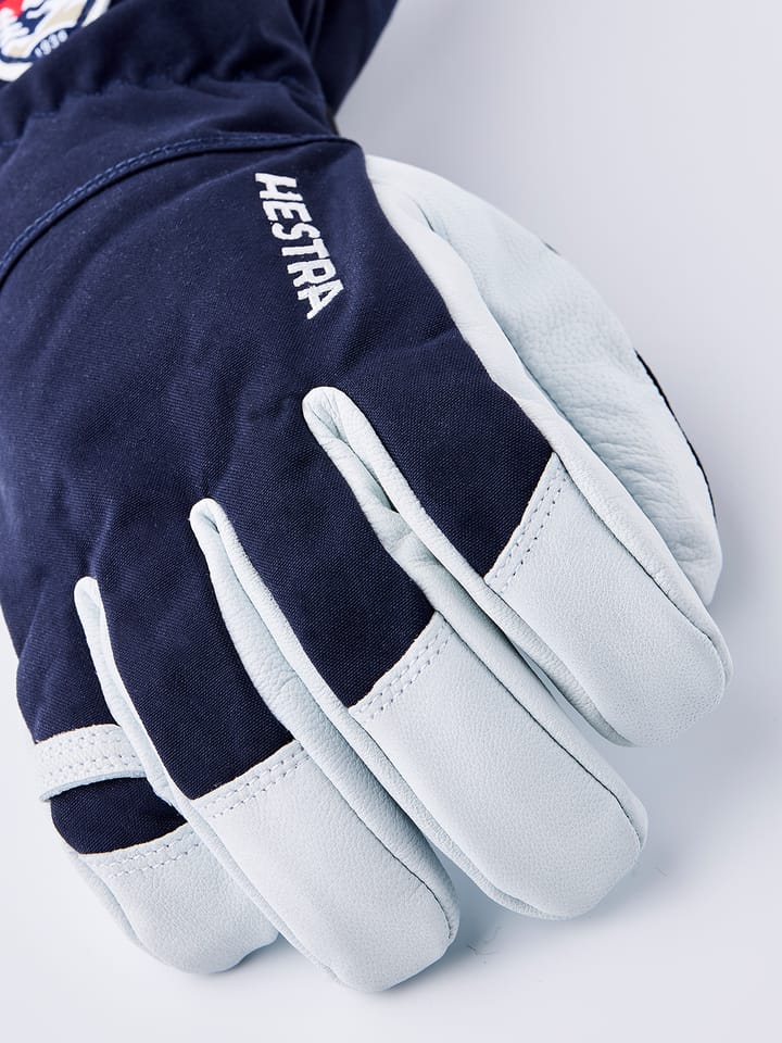 Hestra Army Leather Heli Ski 5-finger Marine Hestra