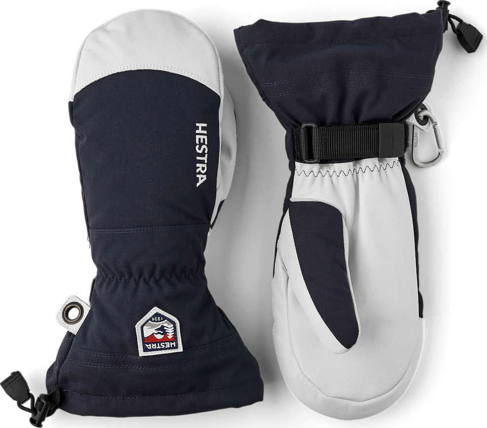 Hestra Army Leather Heli Ski Mitt Black Skihandsker Svart 6