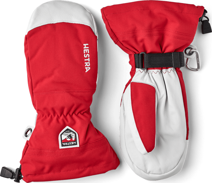 Hestra Army Leather Heli Ski Mitt Red Hestra