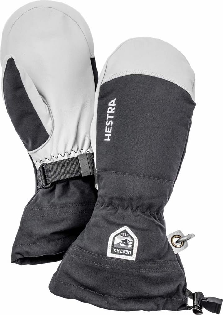 Hestra Army Leather Heli Ski Mitt-Svart Hestra