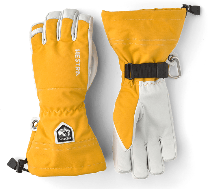 Hestra Army Leather Heli Ski 5-finger Mustard Hestra