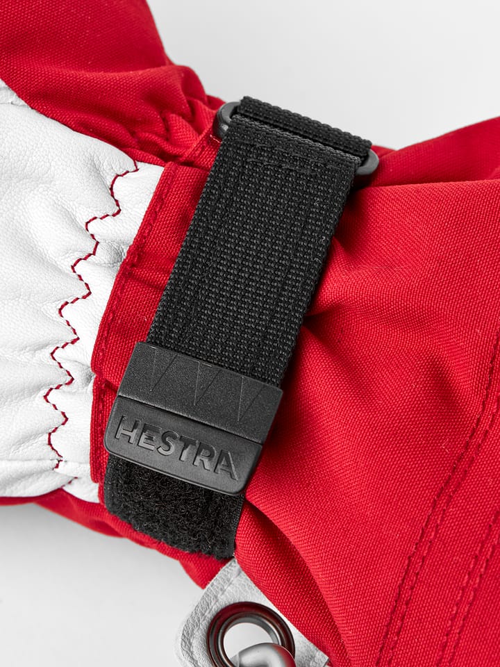 Hestra Army Leather Heli Ski 5-finger Red Hestra