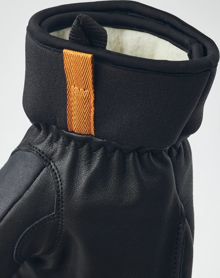 Hestra Army Leather Wool Terry 5-Finger Grey Hestra