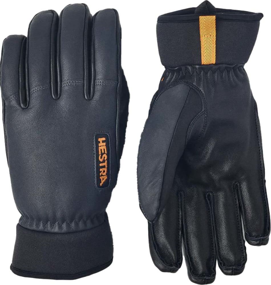 Hestra Army Leather Wool Terry 5-Finger Grey