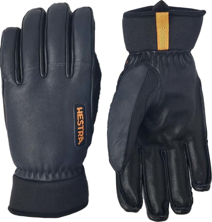 Hestra Army Leather Wool Terry 5-Finger Grey Hestra
