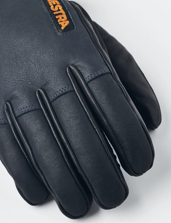 Hestra Army Leather Wool Terry 5-Finger Grey Hestra