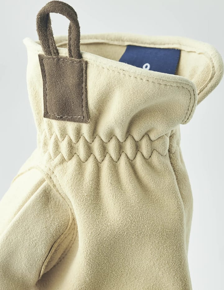 Hestra Chamois Work Glove - 5 finger Natural Yellow Hestra