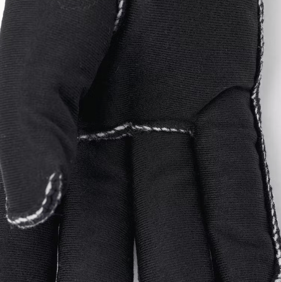Gauntlet Fleece Liner 5-Finger Black Hestra