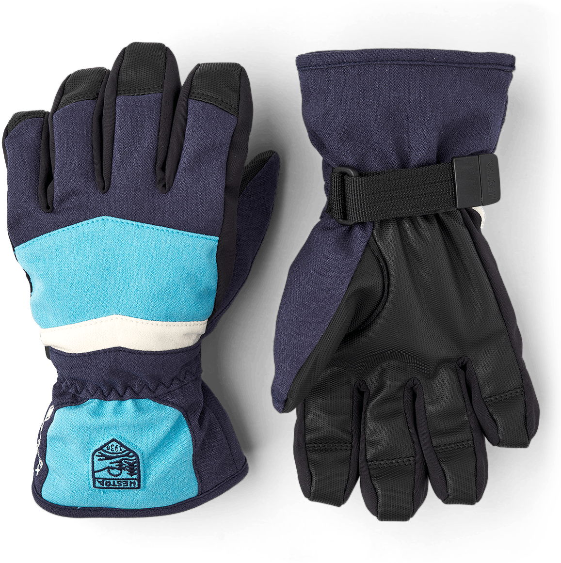 Hestra Juniors' Gore-Tex Atlas 5 Finger Navy